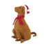 Brown Lab with Santa Hat Christmas Tree Topper in Hand Felted Wool - ARCADIA HOME